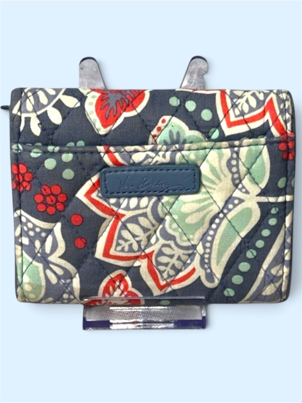 Vera Bradley Nomadic Floral Design Small Euro Tri Fold Wallet Designer
